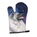 Starry Night Keeshond Oven Mitt Heat Resistant Thick Oven Mitt for Hot Pans and Oven, Kitchen Mitt Protect Hands, Cooking Baking Glove