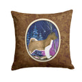 Starry Night Akita Decorative Throw Pillow 14x14 Indoor Outdoor Accent Cushion, Fabric Cover with Insert for Sofa, Bed, Porch & Living Room