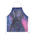 Starry Night Curly Coated Retriever Apron Cooking Kitchen Server Baking Crafts Gardening for Adult Women Men, Unisex, Large, Multicolor