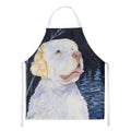 Starry Night Clumber Spaniel Apron Cooking Kitchen Server Baking Crafts Gardening for Adult Women Men, Unisex, Large, Multicolor