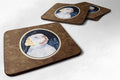Starry Night Clumber Spaniel Foam Coasters Set of 4 Cup Coasters for Indoor Outdoor, Tabletop Protection, Anti Slip, Mouse pad Material