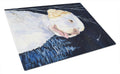 Starry Night Clumber Spaniel Cutting Board Tempered Glass Kitchen Cutting Surface, Heat Resistant Chopping, Non-Slip Feet, Food Prep & Serving