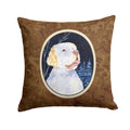 Starry Night Clumber Spaniel Decorative Throw Pillow 14x14 Indoor Outdoor Accent Cushion, Fabric Cover with Insert for Sofa, Bed, Porch & Living Room