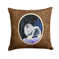 Starry Night Keeshond Decorative Throw Pillow 14x14 Indoor Outdoor Accent Cushion, Fabric Cover with Insert for Sofa, Bed, Porch & Living Room