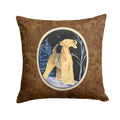 Starry Night Airedale Decorative Throw Pillow 14x14 Indoor Outdoor Accent Cushion, Fabric Cover with Insert for Sofa, Bed, Porch & Living Room