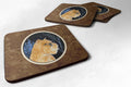 Starry Night Brussels Griffon Foam Coasters Set of 4 Cup Coasters for Indoor Outdoor, Tabletop Protection, Anti Slip, Mouse pad Material