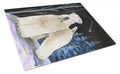 Starry Night Wheaten Terrier Soft Coated Cutting Board Tempered Glass Kitchen Cutting Surface, Heat Resistant Chopping, Non-Slip Feet, Food Prep & Serving