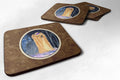 Starry Night Yorkie Foam Coasters Set of 4 Cup Coasters for Indoor Outdoor, Tabletop Protection, Anti Slip, Mouse pad Material