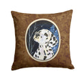 Starry Night Dalmatian Decorative Throw Pillow 14x14 Indoor Outdoor Accent Cushion, Fabric Cover with Insert for Sofa, Bed, Porch & Living Room