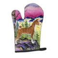 Basenji Oven Mitt Heat Resistant Thick Oven Mitt for Hot Pans and Oven, Kitchen Mitt Protect Hands, Cooking Baking Glove