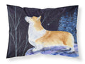 Starry Night Corgi Standard Pillowcase Lightweight Super Soft Easy Care Decorative Artwork Pillowcase, Standard