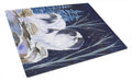 Starry Night Japanese Chin Cutting Board Tempered Glass Kitchen Cutting Surface, Heat Resistant Chopping, Non-Slip Feet, Food Prep & Serving