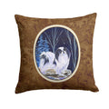 Starry Night Japanese Chin Decorative Throw Pillow 14x14 Indoor Outdoor Accent Cushion, Fabric Cover with Insert for Sofa, Bed, Porch & Living Room