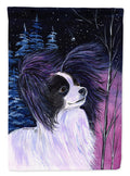 Starry Night Papillon House Flag 28x40 Porch Sleeve Pole Decorative Outside Yard Banner Artwork Wall Hanging, Polyester
