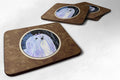 Starry Night Maltese Foam Coasters Set of 4 Cup Coasters for Indoor Outdoor, Tabletop Protection, Anti Slip, Mouse pad Material