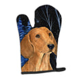 Starry Night Dachshund Oven Mitt Heat Resistant Thick Oven Mitt for Hot Pans and Oven, Kitchen Mitt Protect Hands, Cooking Baking Glove