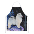 Starry Night Keeshond Apron Cooking Kitchen Server Baking Crafts Gardening for Adult Women Men, Unisex, Large, Multicolor