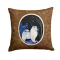 Starry Night Keeshond Decorative Throw Pillow 14x14 Indoor Outdoor Accent Cushion, Fabric Cover with Insert for Sofa, Bed, Porch & Living Room
