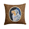 Starry Night Australian Shepherd Decorative Throw Pillow 14x14 Indoor Outdoor Accent Cushion, Fabric Cover with Insert for Sofa, Bed, Porch & Living Room