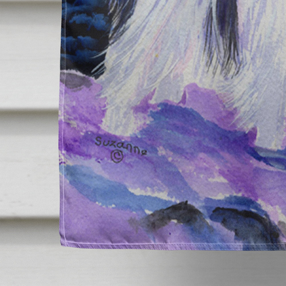 Starry Night Papillon House Flag 28x40 Porch Sleeve Pole Decorative Outside Yard Banner Artwork Wall Hanging, Polyester