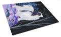 Starry Night Papillon Cutting Board Tempered Glass Kitchen Cutting Surface, Heat Resistant Chopping, Non-Slip Feet, Food Prep & Serving