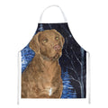 Starry Night Chesapeake Bay Retriever Apron Cooking Kitchen Server Baking Crafts Gardening for Adult Women Men, Unisex, Large, Multicolor