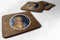 Starry Night Chesapeake Bay Retriever Foam Coasters Set of 4 Cup Coasters for Indoor Outdoor, Tabletop Protection, Anti Slip, Mouse pad Material