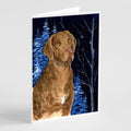 Starry Night Chesapeake Bay Retriever Greeting Cards Pack of 8 Blank Cards with Envelopes Whimsical A7 Size 5x7