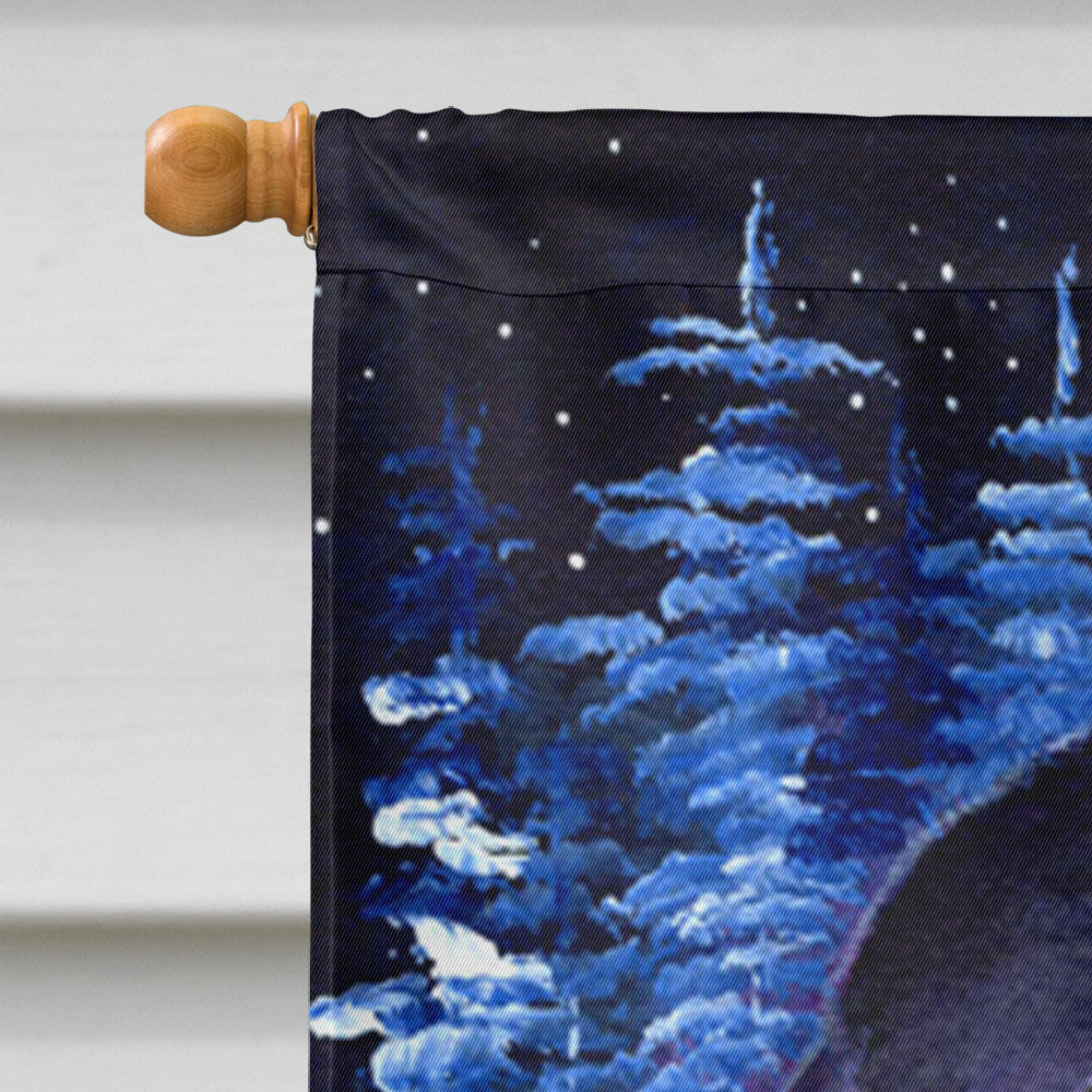 Starry Night Cocker Spaniel House Flag 28x40 Porch Sleeve Pole Decorative Outside Yard Banner Artwork Wall Hanging, Polyester