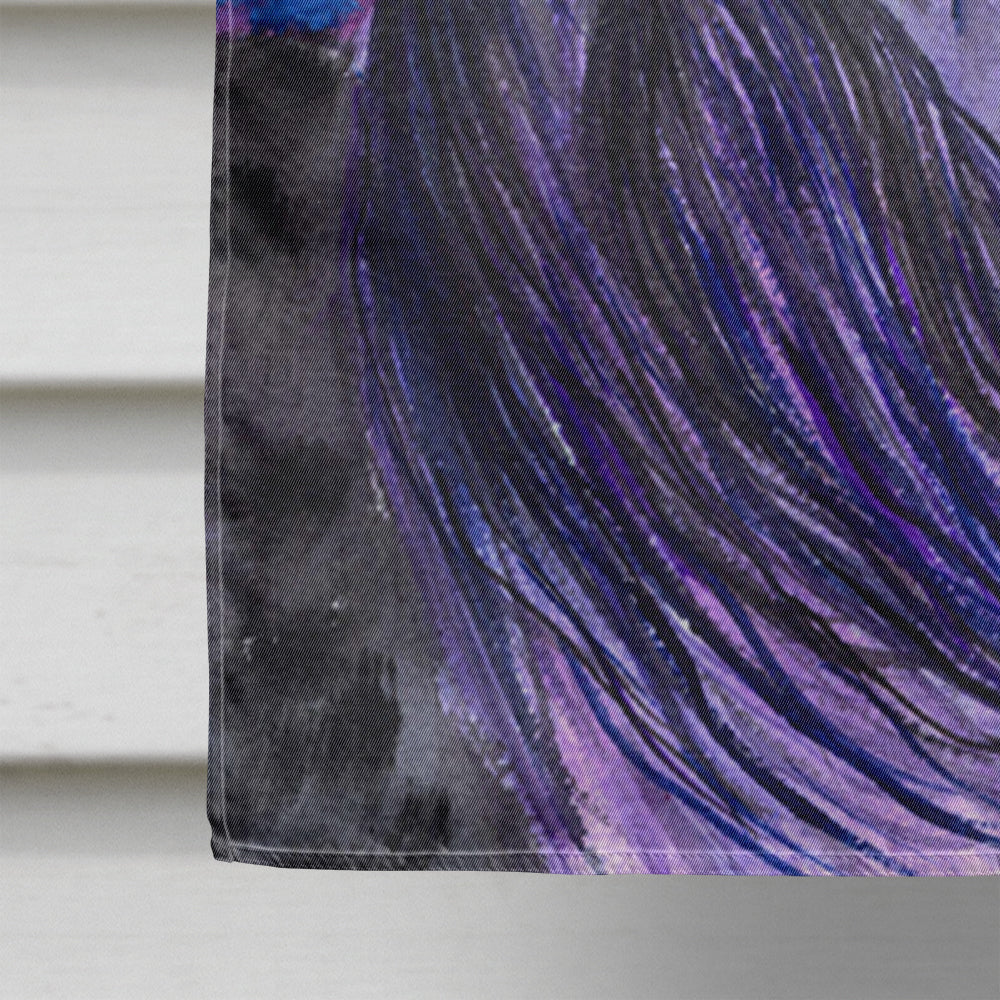 Starry Night Cocker Spaniel House Flag 28x40 Porch Sleeve Pole Decorative Outside Yard Banner Artwork Wall Hanging, Polyester
