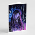 Starry Night Cocker Spaniel Greeting Cards Pack of 8 Blank Cards with Envelopes Whimsical A7 Size 5x7