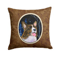 Starry Night Corgi Decorative Throw Pillow 14x14 Indoor Outdoor Accent Cushion, Fabric Cover with Insert for Sofa, Bed, Porch & Living Room