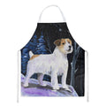 Starry Night Jack Russell Terrier Apron Cooking Kitchen Server Baking Crafts Gardening for Adult Women Men, Unisex, Large, Multicolor
