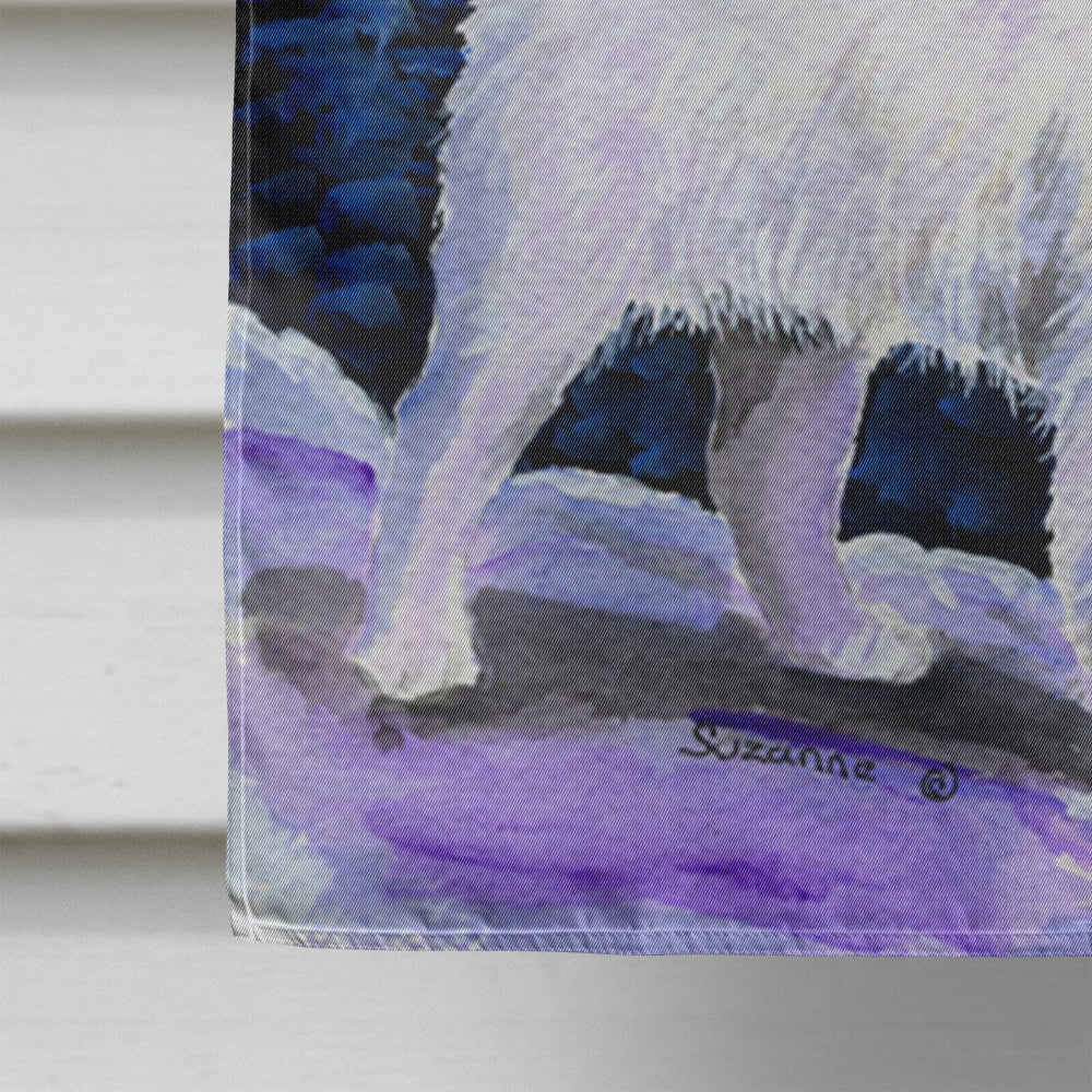 Starry Night Jack Russell Terrier House Flag 28x40 Porch Sleeve Pole Decorative Outside Yard Banner Artwork Wall Hanging, Polyester