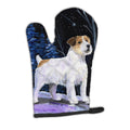 Starry Night Jack Russell Terrier Oven Mitt Heat Resistant Thick Oven Mitt for Hot Pans and Oven, Kitchen Mitt Protect Hands, Cooking Baking Glove