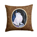 Starry Night American Eskimo Decorative Throw Pillow 14x14 Indoor Outdoor Accent Cushion, Fabric Cover with Insert for Sofa, Bed, Porch & Living Room