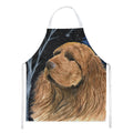 Starry Night Sussex Spaniel Apron Cooking Kitchen Server Baking Crafts Gardening for Adult Women Men, Unisex, Large, Multicolor
