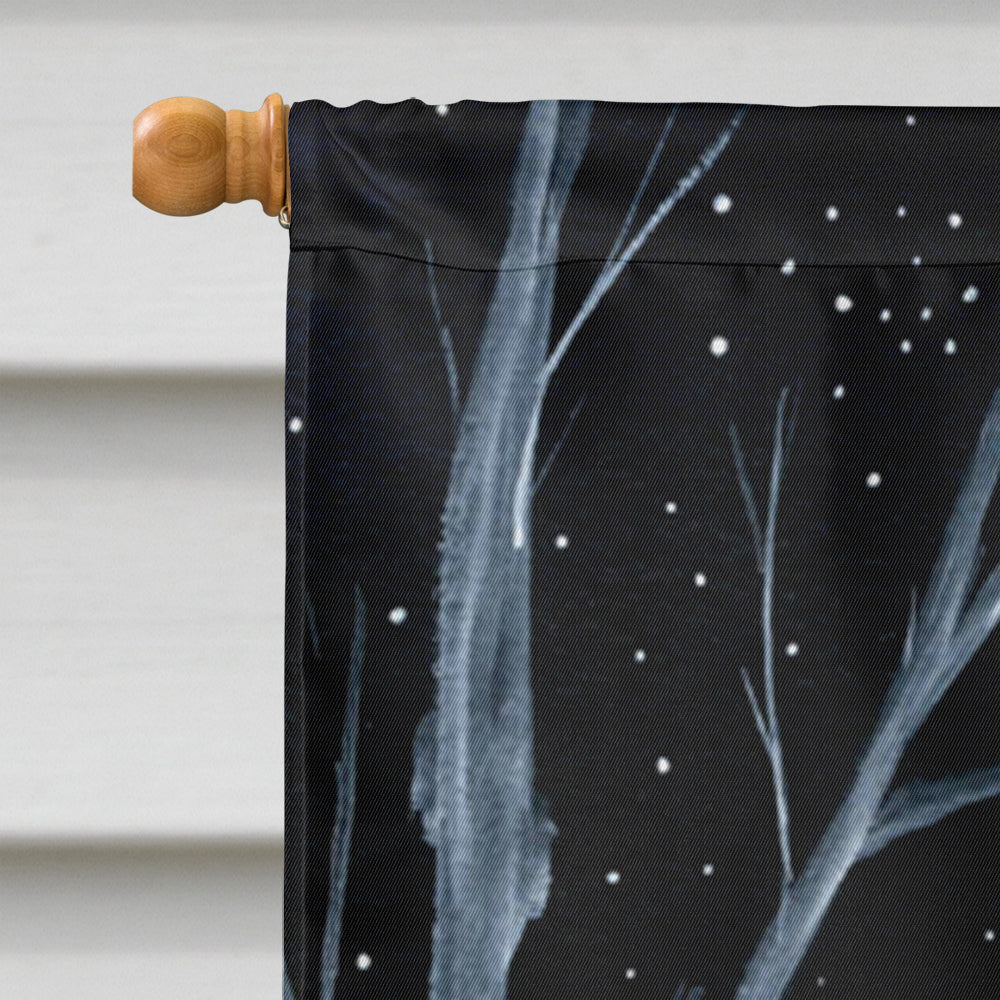 Starry Night Sussex Spaniel House Flag 28x40 Porch Sleeve Pole Decorative Outside Yard Banner Artwork Wall Hanging, Polyester