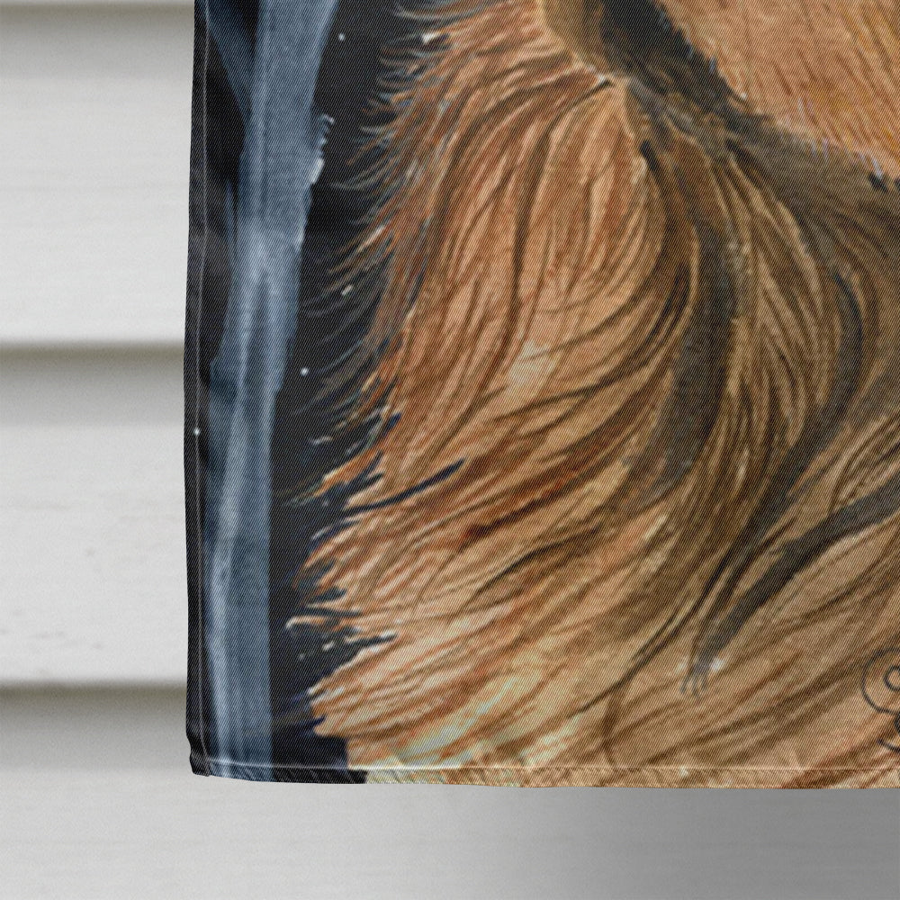 Starry Night Sussex Spaniel House Flag 28x40 Porch Sleeve Pole Decorative Outside Yard Banner Artwork Wall Hanging, Polyester