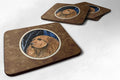 Starry Night Sussex Spaniel Foam Coasters Set of 4 Cup Coasters for Indoor Outdoor, Tabletop Protection, Anti Slip, Mouse pad Material