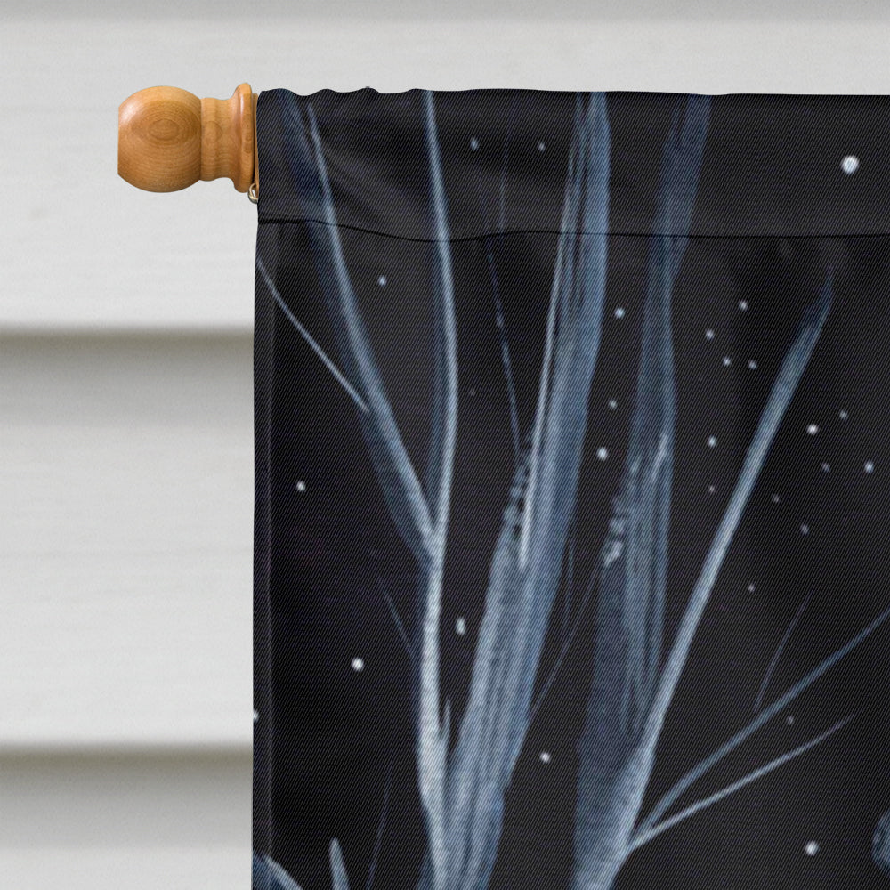 Starry Night French Bulldog House Flag 28x40 Porch Sleeve Pole Decorative Outside Yard Banner Artwork Wall Hanging, Polyester