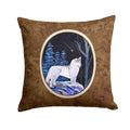 Starry Night Siberian Husky Decorative Throw Pillow 14x14 Indoor Outdoor Accent Cushion, Fabric Cover with Insert for Sofa, Bed, Porch & Living Room