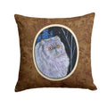 Starry Night Cat - Persian Decorative Throw Pillow 14x14 Indoor Outdoor Accent Cushion, Fabric Cover with Insert for Sofa, Bed, Porch & Living Room