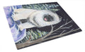 Starry Night Keeshond Cutting Board Tempered Glass Kitchen Cutting Surface, Heat Resistant Chopping, Non-Slip Feet, Food Prep & Serving