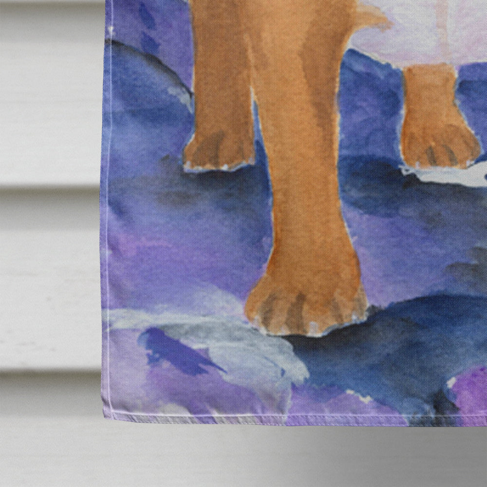 Starry Night English Bulldog House Flag 28x40 Porch Sleeve Pole Decorative Outside Yard Banner Artwork Wall Hanging, Polyester