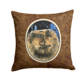 Starry Night Cat - Persian Decorative Throw Pillow 14x14 Indoor Outdoor Accent Cushion, Fabric Cover with Insert for Sofa, Bed, Porch & Living Room
