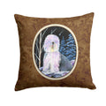 Starry Night Old English Sheepdog Decorative Throw Pillow 14x14 Indoor Outdoor Accent Cushion, Fabric Cover with Insert for Sofa, Bed, Porch & Living Room