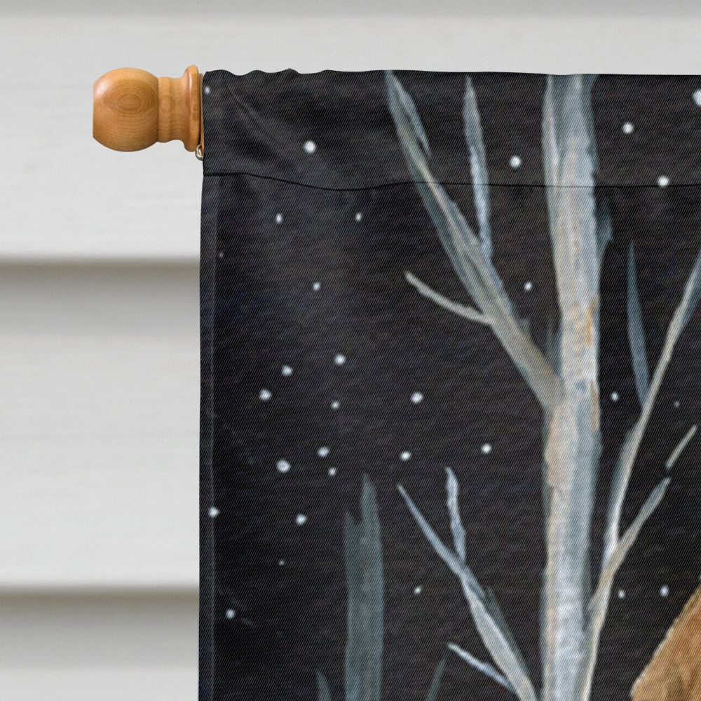 Starry Night Chesapeake Bay Retriever House Flag 28x40 Porch Sleeve Pole Decorative Outside Yard Banner Artwork Wall Hanging, Polyester