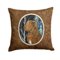 Starry Night Chesapeake Bay Retriever Decorative Throw Pillow 14x14 Indoor Outdoor Accent Cushion, Fabric Cover with Insert for Sofa, Bed, Porch & Living Room