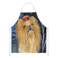 Starry Night Yorkie Apron Cooking Kitchen Server Baking Crafts Gardening for Adult Women Men, Unisex, Large, Multicolor